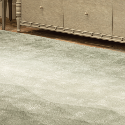 Pentle Jade Grey Rug by William Yeoward