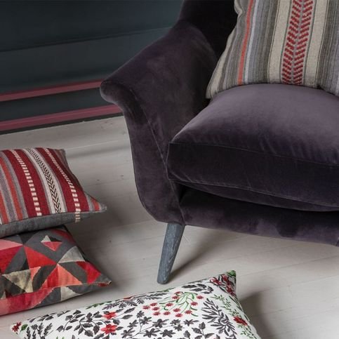 Ravi Coral Cushion by William Yeoward