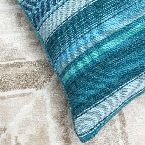 Ravi Peacock Cushion by William Yeoward