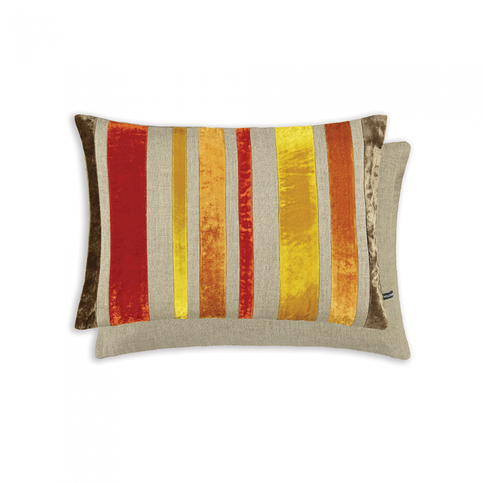 Reilly Blood Orange Cushion by William Yeoward