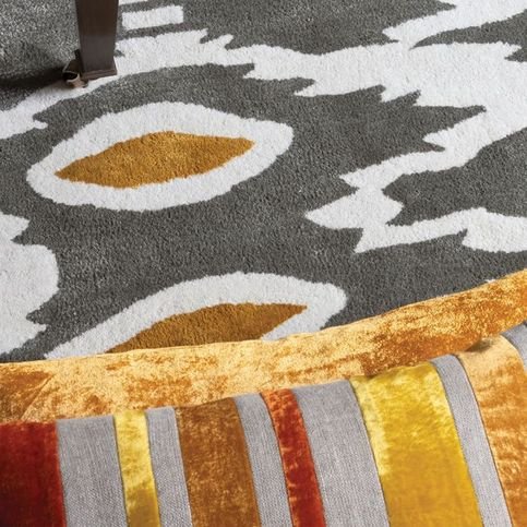 Reilly Blood Orange Cushion by William Yeoward