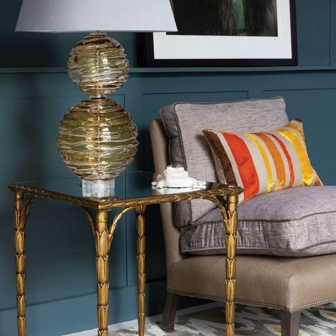 Reilly Blood Orange Cushion by William Yeoward