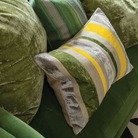 Reilly Citron Cushion by William Yeoward