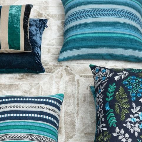 Reilly Oceana Cushion by William Yeoward