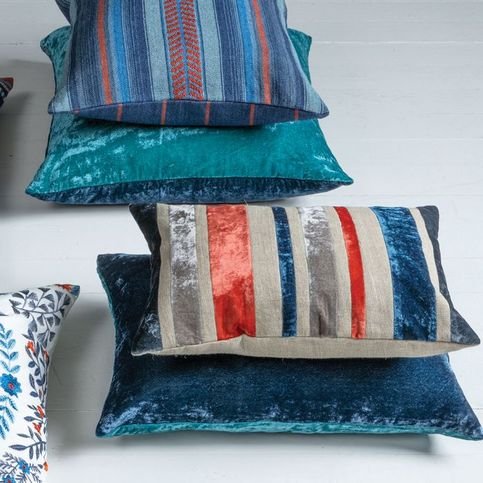Reilly Rouge Cushion by William Yeoward