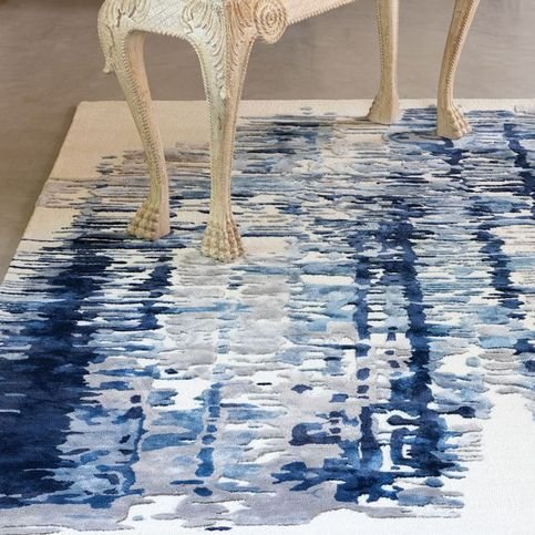 Salila Indigo Rug by William Yeoward