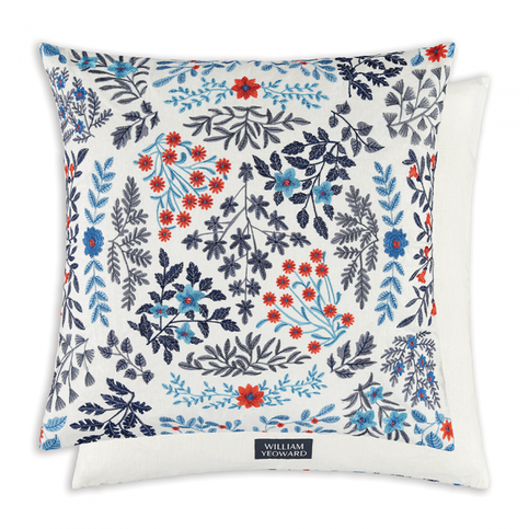 Somerley Indigo Cushion by William Yeoward