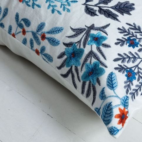 Somerley Indigo Cushion by William Yeoward