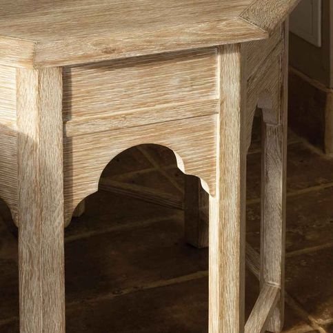 Tanjina Venetian White Oak Side Table by William Yeoward