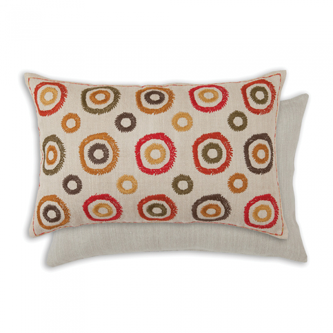 Zafora Ochre Cushion by William Yeoward