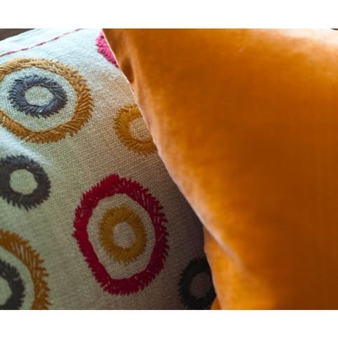 Zafora Ochre Cushion by William Yeoward