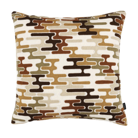 Baldessari 50cm Cushion Tobacco by Zinc Textile 