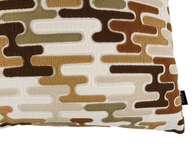 Baldessari 50cm Cushion Tobacco by Zinc Textile 
