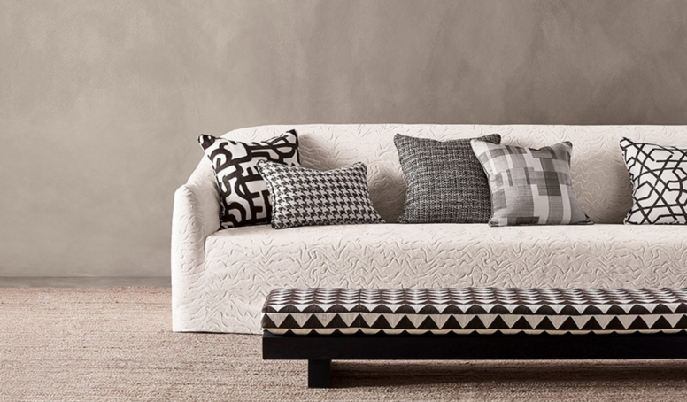 Cityscape Greyscale Cushion by Zinc Textile 