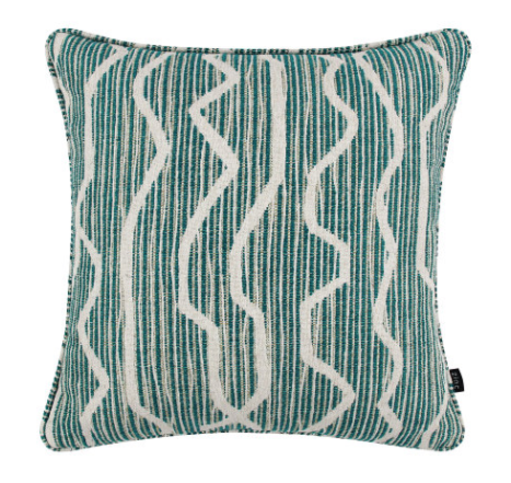 Northiam Teal Cushion by Zinc Textile 