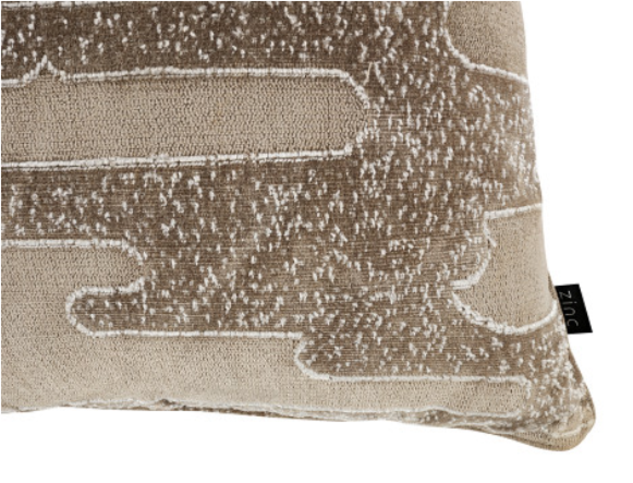 Salvador 50cm Cushion Taupe by Zinc Textile 