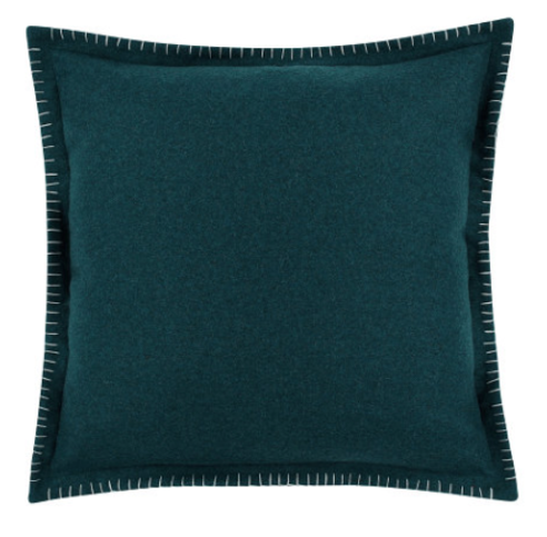 Tor Reversible Teal/ Navy Cushion by Zinc Textile 