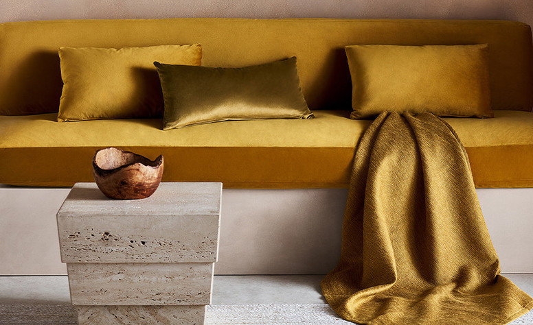 Velvesuede Ochre By Zinc Textile