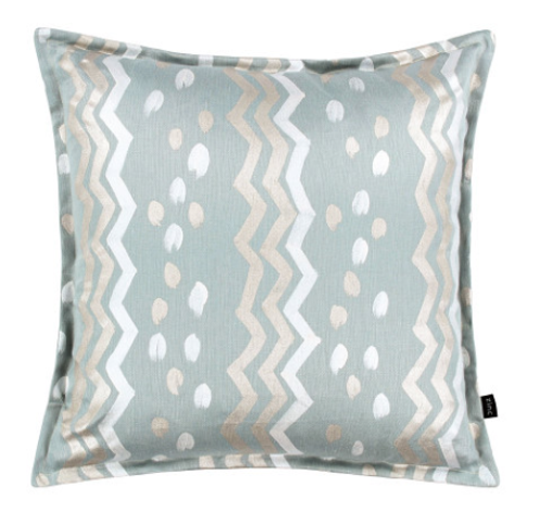Wriggle Seafoam Cushion by Zinc Textile 