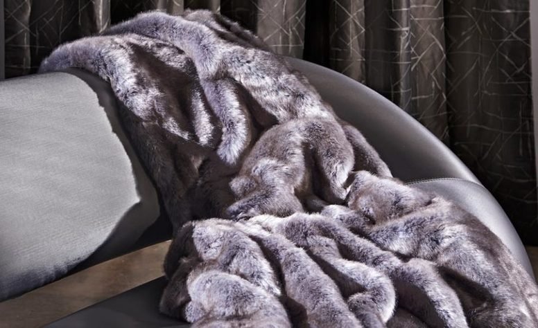 Zinc Textile Blue Fox Fabric