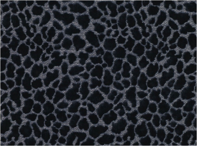 Zinc Textile Ocelot Midnight Blue Fabric