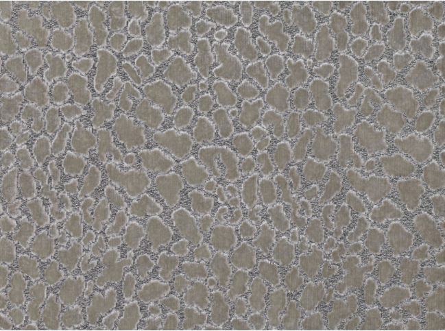 Zinc Textile Ocelot Silver Grey Fabric