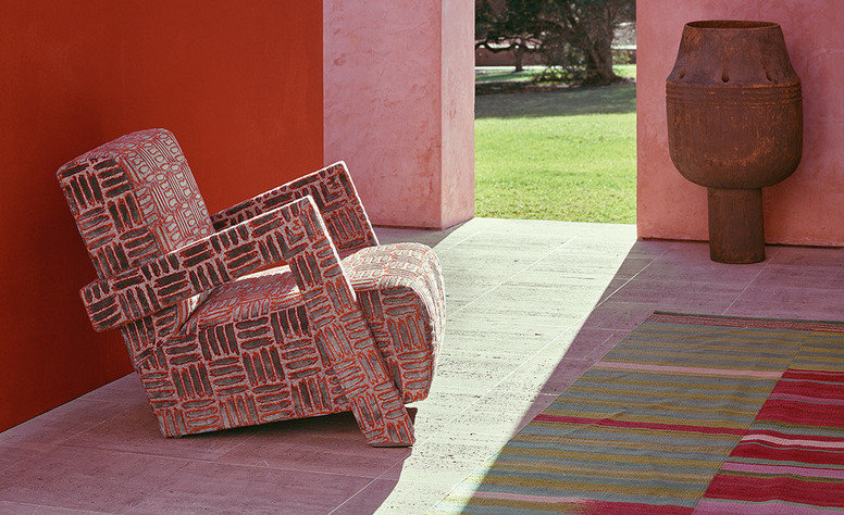 Zinc Textile Peyote Ember Fabric