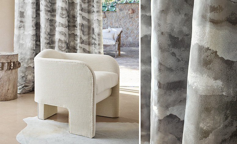 Zinc Textile Tideline Moonbeam Fabric