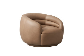 Haynes Leather Swivel Chair by Andrew Martin 