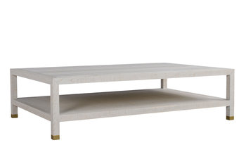 Raffles White Coffee Table by Andrew Martin 