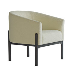 Winnie White Boucle Armchair by Andrew Martin 