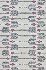Arrows Charcoal Pink Wallpaper by Barneby Gates