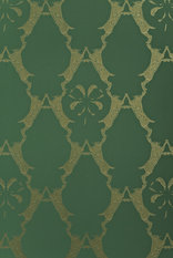 Boxing Hares Billiard Green Wallpaper by Barneby Gates 