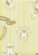 Carpe Noctem Lime / Gold Wallpaper by Barneby Gates