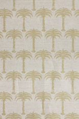 Marrakech Palm Gold on Natural Fabric by Barneby Gates