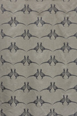 Pheasant Charcoal on Natural Fabric by Barneby Gates
