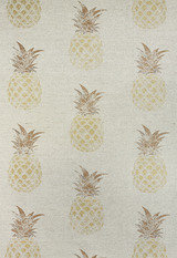 Pineapple Gold on natural Fabric by Barneby Gates 