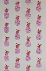 Pineapple Red / Pink Wallpaper by Barneby Gates