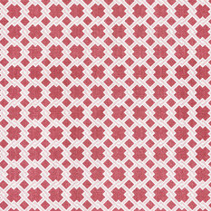 Lattice Cane Red / Pink Fabric by Barneby Gates 