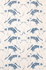 Swan Lake Inky Blue Wallpaper by Barneby Gates 