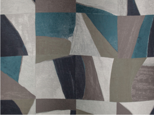 Tabala Teal Fabric by Black Edition