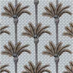 Atlas Pierre Bleue Wallcovering by Casamance