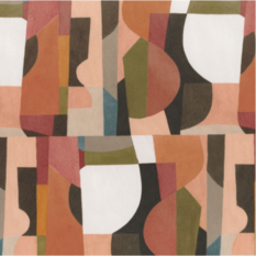 Avant Premiere Multico bois de rose Fabric by Casamance 
