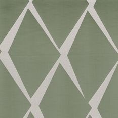 Manu Green/Grey Fabric by Casamance