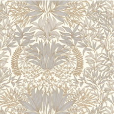 Chardon Blanc/doré Wallcovering by Casamance