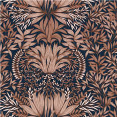 Chardon Bleu Wallcovering by Casamance