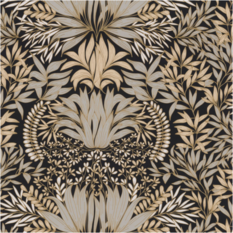Chardon Noir/doré Wallcovering by Casamance