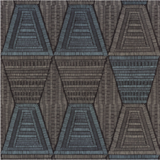 Daia Noir/Givre Wallcovering by Casamance