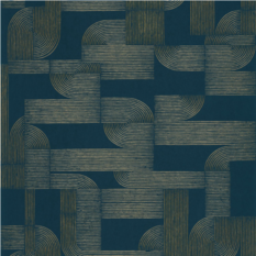 Hector Pétrole Wallcovering by Casamance