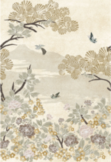 Kansai Blanc Wallcovering by Casamance